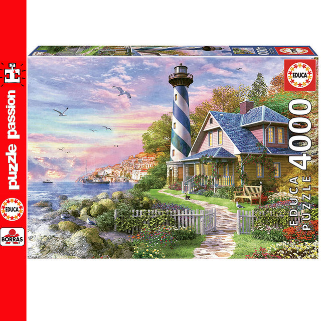 Lighthouse At Rock Bay 4000 Piece Jigsaw Puzzle | Educa | 17677