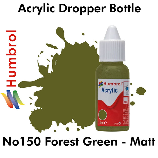 Acrylic Dropper - No 150 Forest Green -Matt | Humbrol | DB0150