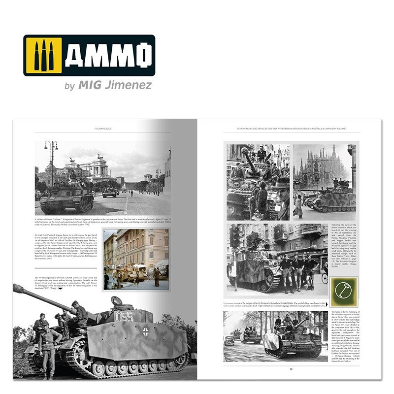 ITALIENFELDZUG - German Tanks and Vehicles 1943-1945 Vol. 3 (English) | Ammo by Mig Jimenez | MIG6265