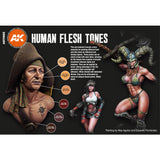 Human Flesh Tones - 3G Acrylic Paint x 6  | AK interactive | AK11603