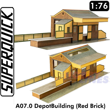 GOODS DEPOT A7 Brick 1:72 OO kit Gauge Railways Building Series A A07 SuperQuick