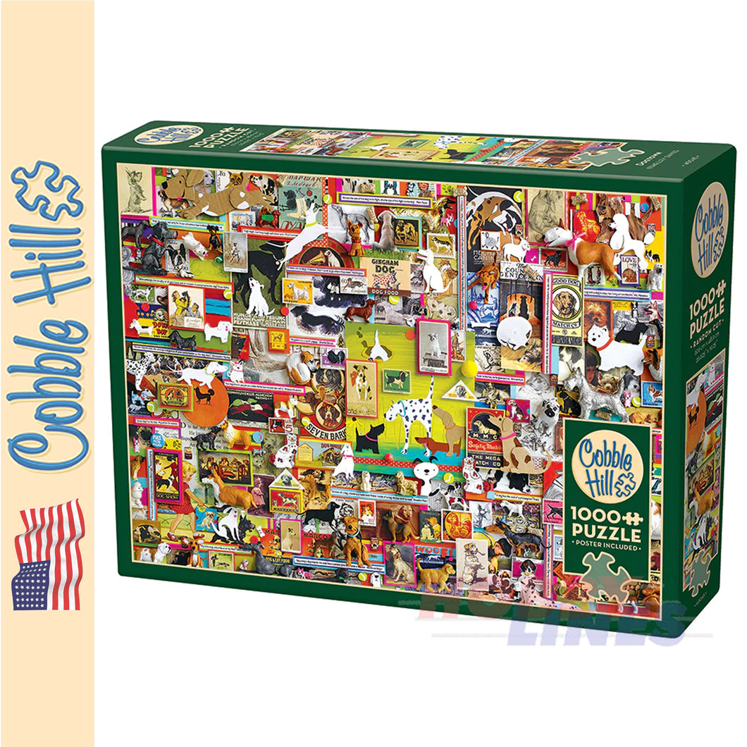 Dogtown COBBLE HILL Dogs collage 1000pc jigsaw puzzle 40045