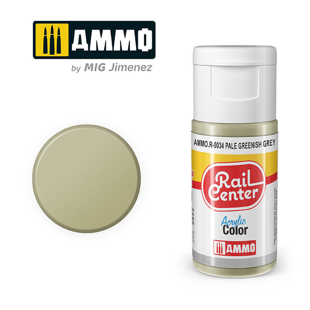 Rail Center - Pale Greenish Grey - 15ml | Ammo by Mig Jimenez | MIGR0034