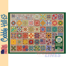 Load image into Gallery viewer, 50 States Quilt Blocks Cobble Hill puzzle 1000pc CH40050
