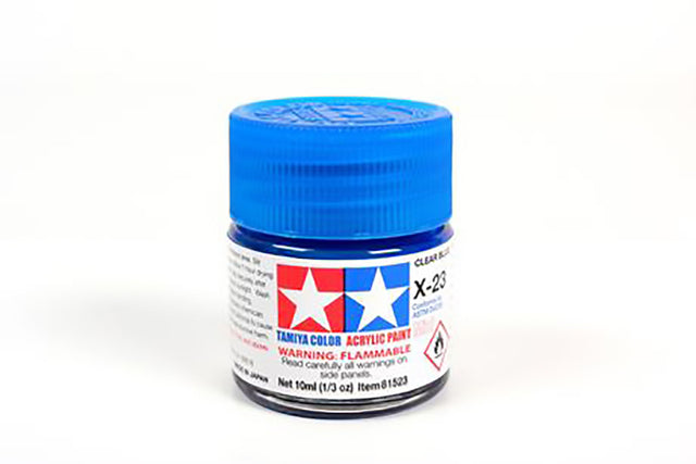 Tamiya Acrylic Mini Paint X-23 Clear Blue