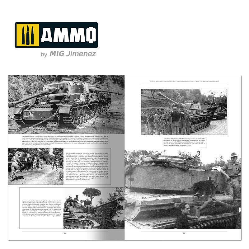 ITALIENFELDZUG - German Tanks and Vehicles 1943-1945 Vol. 3 (English) | Ammo by Mig Jimenez | MIG6265