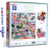 eeBoo WOMEN READING 1000 pc Square Jigsaw Puzzle Super Deluxe PZTWRD