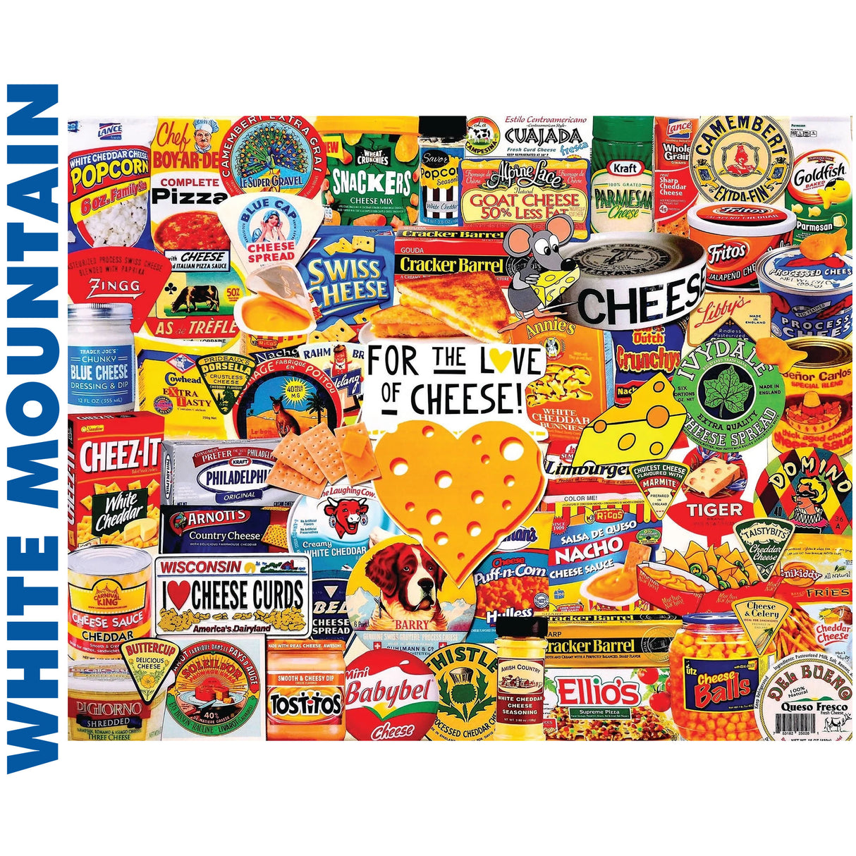I Love Cheese - 1000pc Puzzle | White Mountain | 1578pz