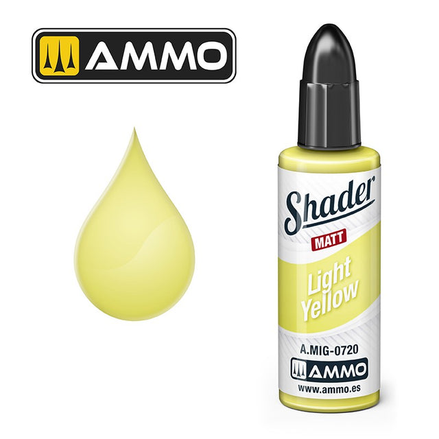 Shader - Matt - Light Yellow - 10ml Bottle | Ammo by Mig Jimenez |