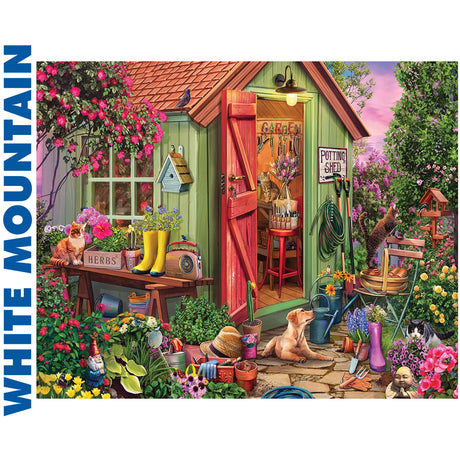 Potting Shed - 1000pc Puzzle | White Mountain |  2064pz