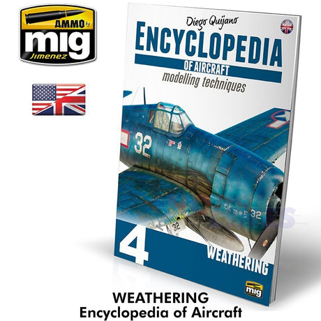 ENCYCLOPEDIA OF AIRCRAFT 4 Weathering Modelling Techniques Book Ammo by Mig Jimenez MIG6053