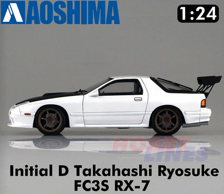 MAZDA RX-7 FD3S RYOSUKE TAKAHASHI "Initial D" HAKONE BATTLE 1:24 Aoshima 01156