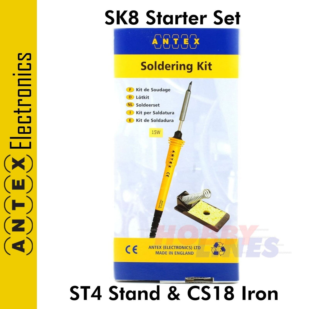 SK8 Starter Set - ST4 Stand & CS18 Soldering Iron | Antex Electronics | K88J470