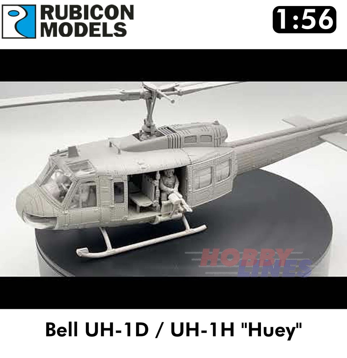 Bell UH-1D UH-1H Huey US Army Military Helicopter 1:56 Rubicon Models 280119