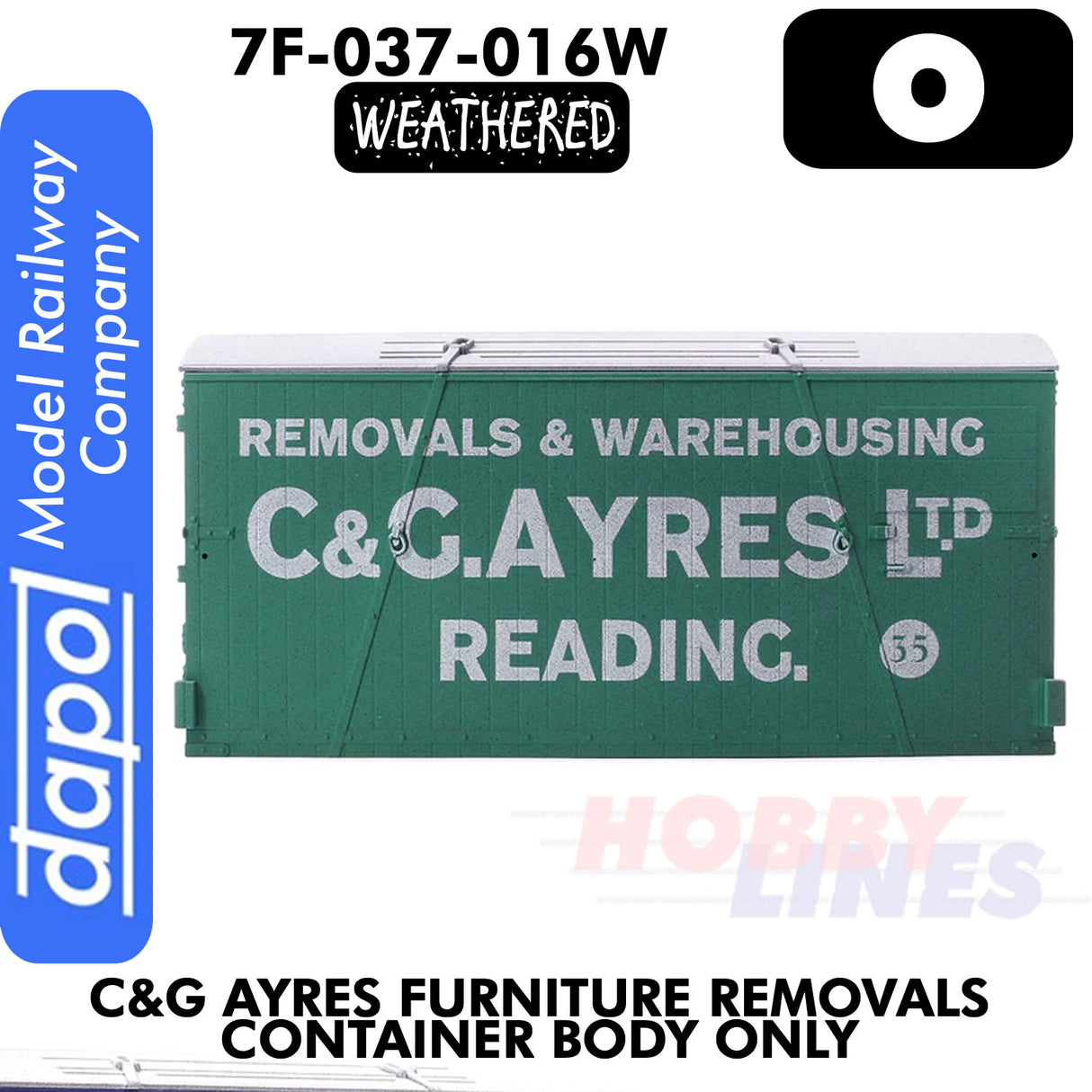 C&G Ayres Furniture Removals Container - Body only |  Dapol | 7F-030-016W