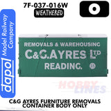 C&G Ayres Furniture Removals Container - Body only |  Dapol | 7F-030-016W