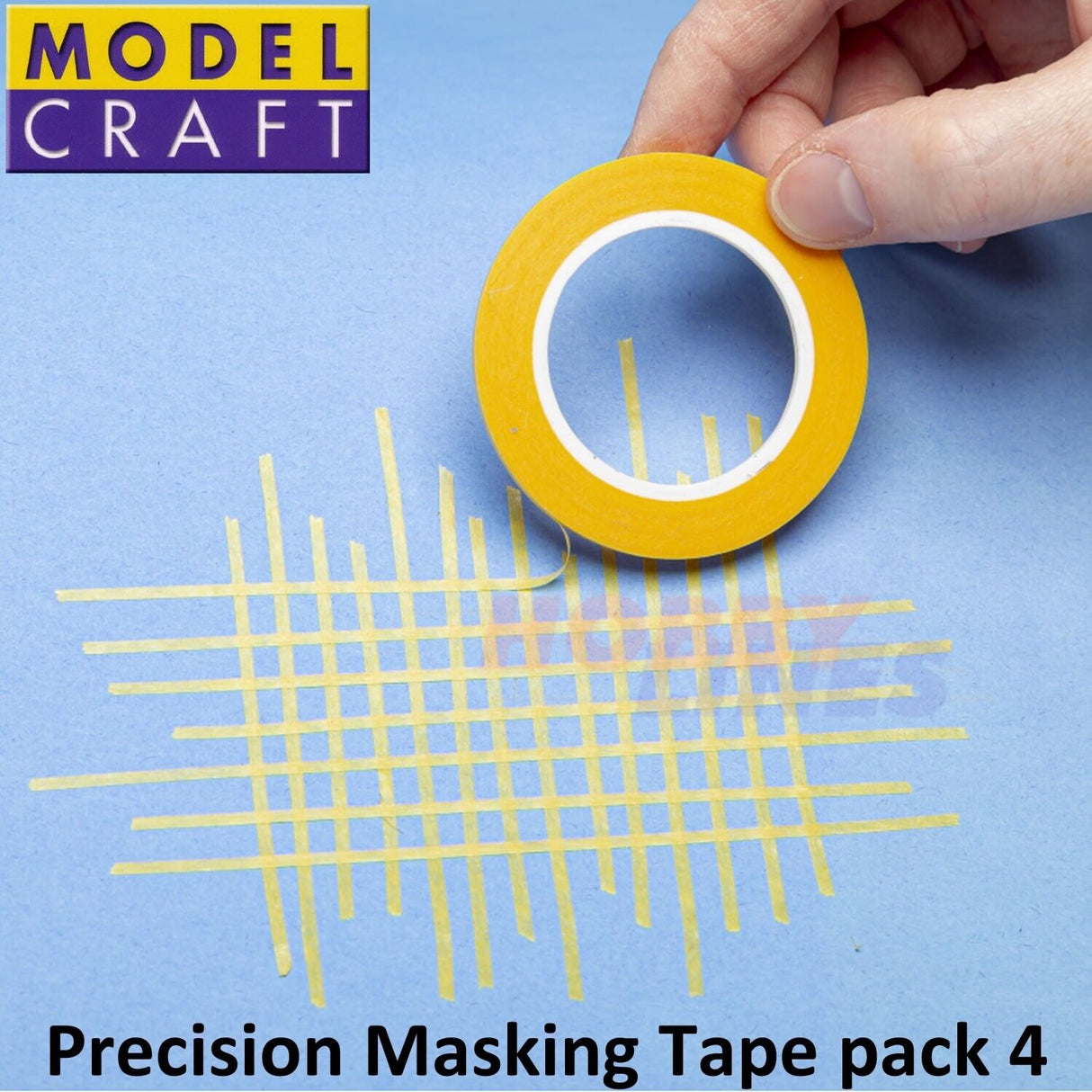 PRECISION MASKING TAPE 4pk1 2 3 6mm x18m Airbrush Detailing ModelCraft PMA1236