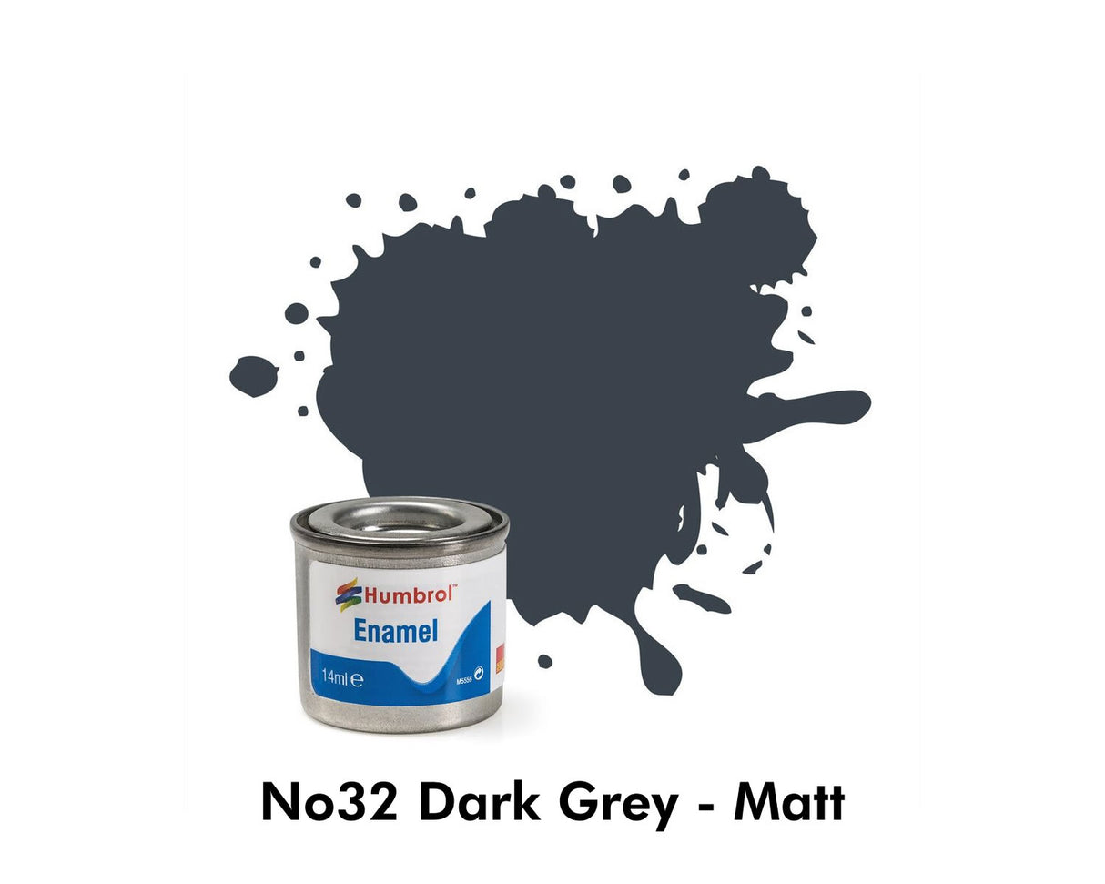 Enamel Tinlets No 32 Dark Grey Matt