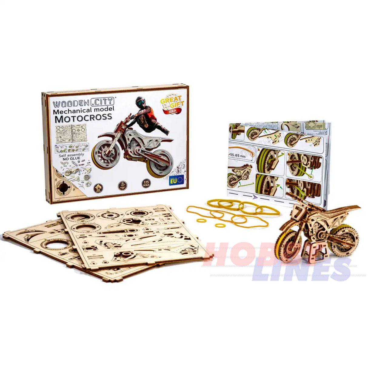 MotoCross Bike - 3D Puzzle | Wooden City |  WR343