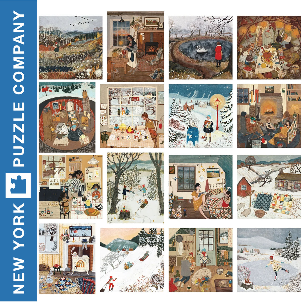 Loré Pemberton Advent Calendar -24 Mini Puzzles | New York Puzzle Company | NPZLP2350