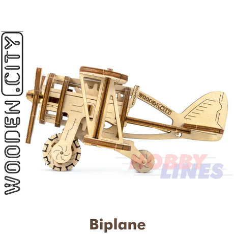 Bi-Plane -3D Puzzle | Wooden City |  WR304