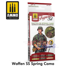 Load image into Gallery viewer, WAFFEN SS Spring Camo Figures Acrylic paints set AMMO by Mig Jimenez MIG7043
