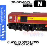 Class 59 59201 EWS Vale of York  - DCC & Sound | Dapol | 2D-005-006S
