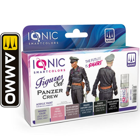 Acrylic Paint Set - 6 x 20ml Jars - Figures Set Panzer Crew | IONIC | IONIC1100
