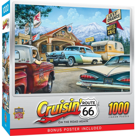 Cruisin' Route 66 - On the Road Again - 1000pc Puzzle | Masterpieces | MSP-71734