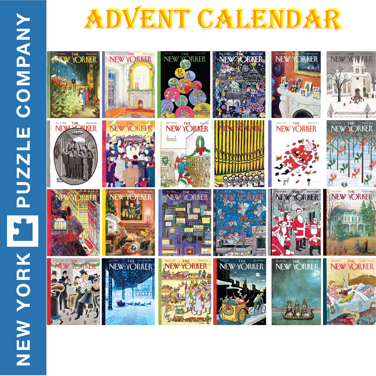 New Yorker ADVENT CALENDAR New York Puzzle Company 24 mini puzzles Jigsaw NPZNY2150