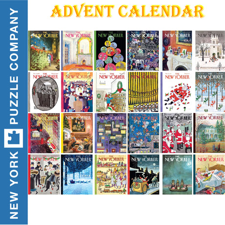New Yorker ADVENT CALENDAR New York Puzzle Company 24 mini puzzles Jigsaw NPZNY2150