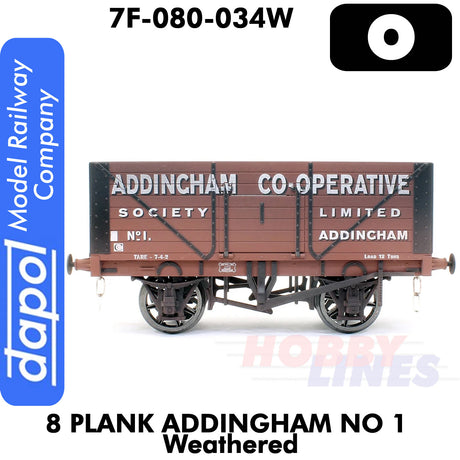 8 Plank Wagon Addingham No 1 Weathered  | Dapol | 7F-080-034W