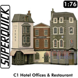 HOTEL OFFICES RESTAURANT C1 1:72 OO HO Railway Building Series C C01 SuperQuick