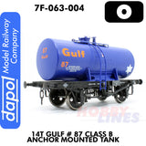 14T Gulf #87 Class B Anchor Mounted Tank | Dapol | 7F-063-004