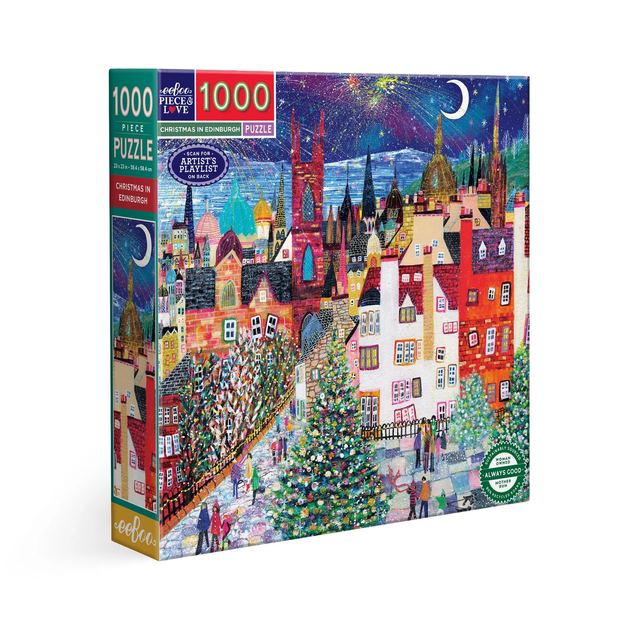 Christmas in Edinburgh - 1000pc Puzzle | eeBoo | PZT245