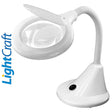 MAGNIFIER LAMP Compact Flexible Shadow Free Desk Lens Cap LightCraft LC8082