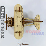 Bi-Plane -3D Puzzle | Wooden City |  WR304