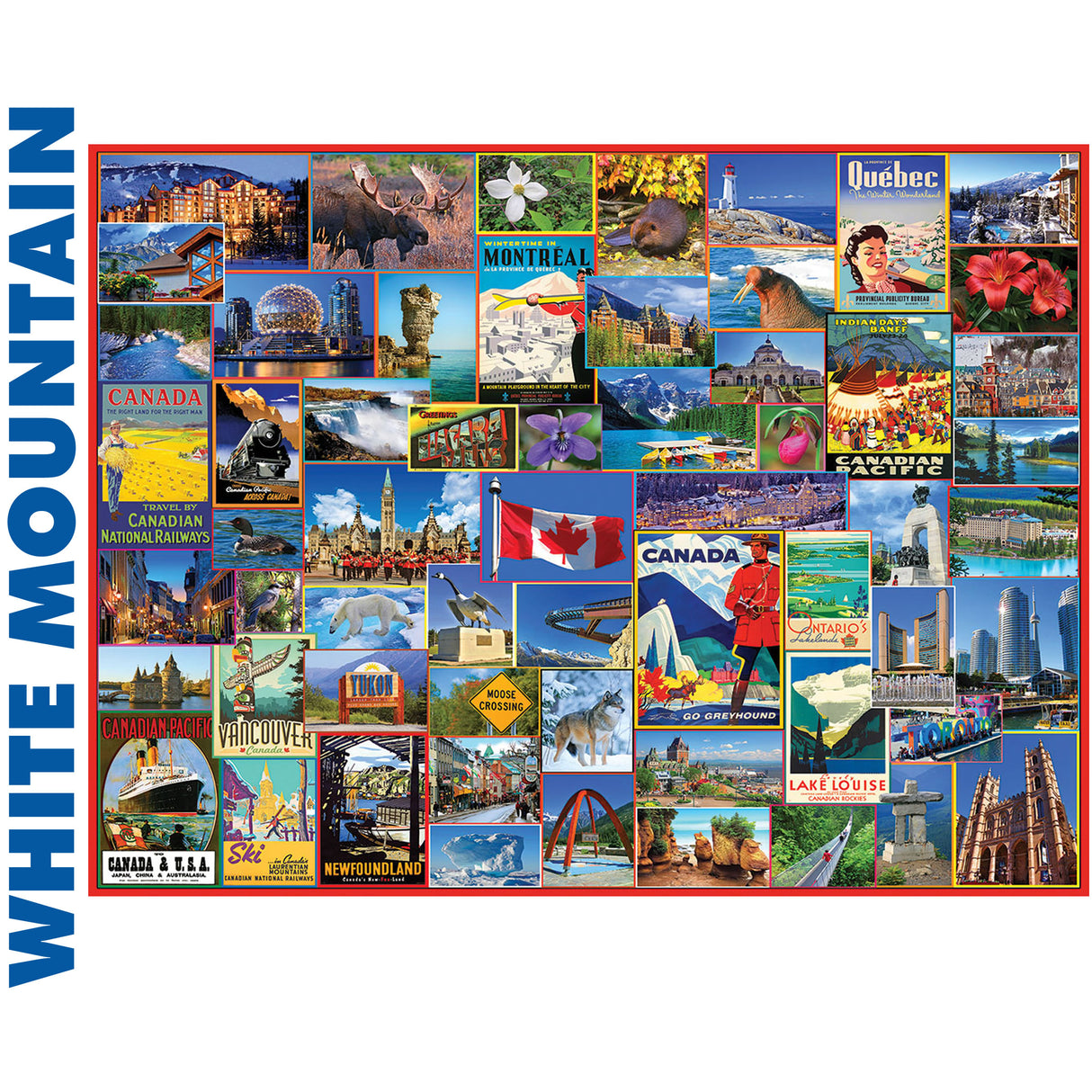 BEST PLACES IN CANADA 1000 pc super deluxe Jigsaw Puzzle WHITE MOUNTAIN 1317