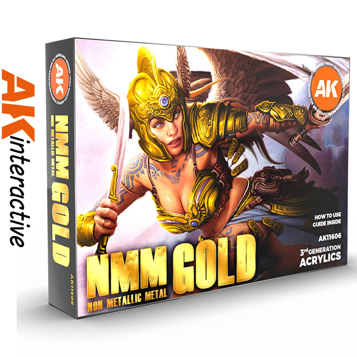 Non Metallic Metal Gold - 3G Acrylic Paint x 6 | AK interactive | AK11606