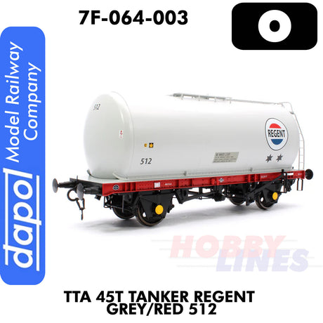 TTA 45T Tanker Regent Grey/Red 512 | Dapol | 7F-064-003