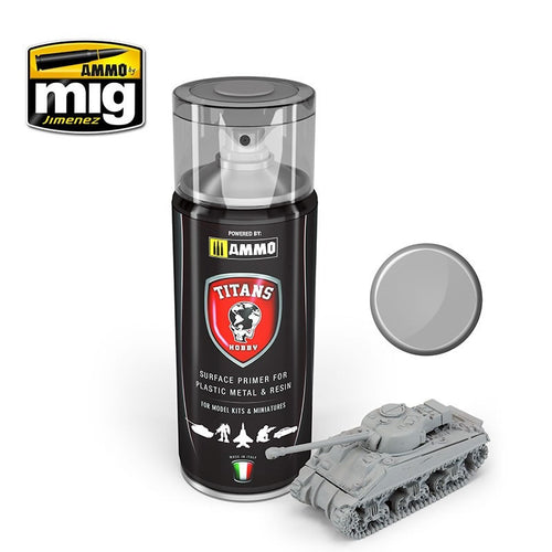 Titan Hobby Light Grey Matt Primer 400Ml Ammo by Mig Jimenez