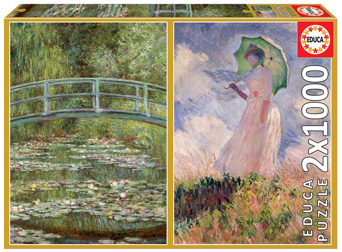 Monet 2 x 1000 Piece Jigsaw Puzzles | Educa | 19270