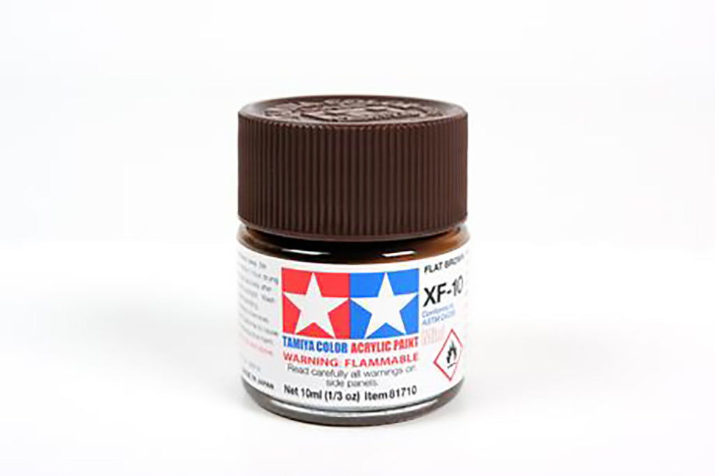 Tamiya Acrylic Mini Paint Xf-10 Flat Brown