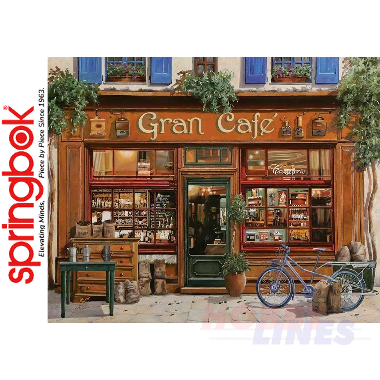 LOCAL TREASURE Gran Cafe 1000 piece SPRINGBOK Jigsaw Puzzle Random Cut Super Deluxe