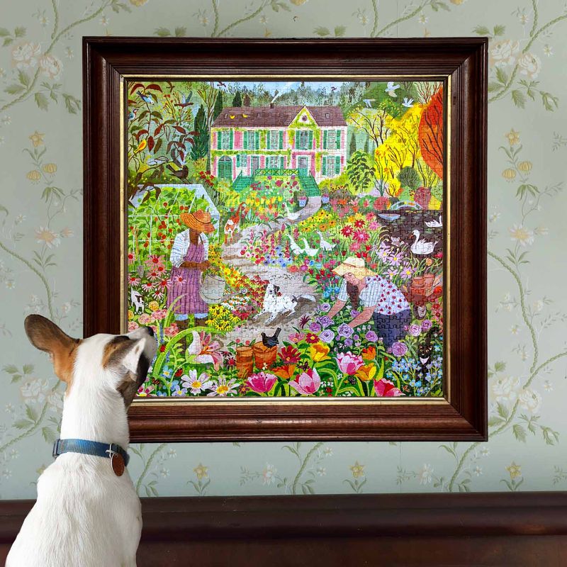 French Flower Garden 1000pc Puzzle | eeBoo | PZT662