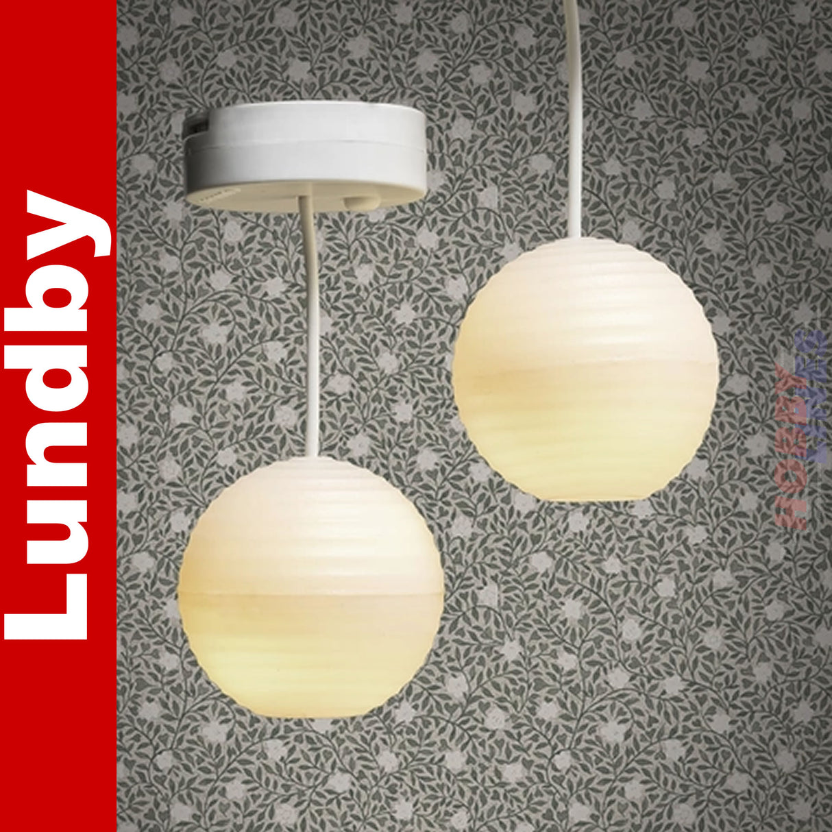 Ceiling Lights PAPER LANTERNS 2 LUNDBY Doll House Furniture 60-6060-00