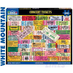 CONCERT TICKETS 1000 Piece Jigsaw Puzzle