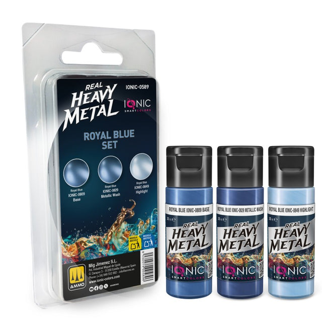 Real Heavy Metal - Royal Blue Set - 3 x 20ml | IONIC | IONIC0589