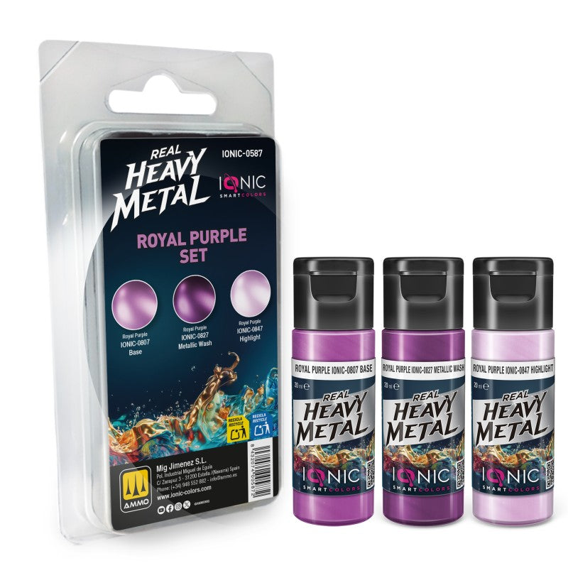 Real Heavy Metal - Royal Purple Set - 3 x 20ml | IONIC | IONIC0587