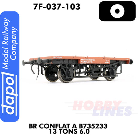 B R Conflat A B735233 13 Tons 6.0 Wagon | Dapol | 7F-037-103